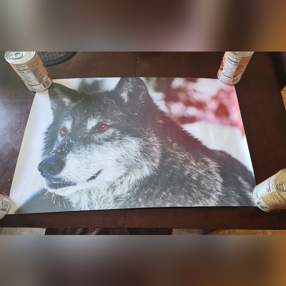 NEW Wolf Tapestry/ Wall Hanging - Picture 1 of 4